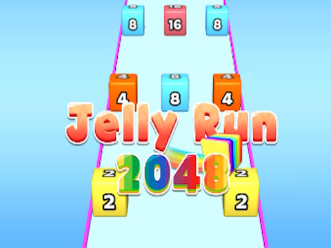 Spel Jelly Run 2048 aanlyn