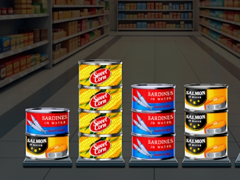 Spel Super voorraad stapel  aanlyn