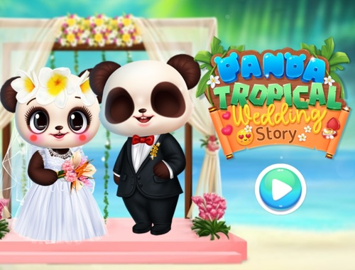 Spel Panda Tropiese trouverhaal  aanlyn