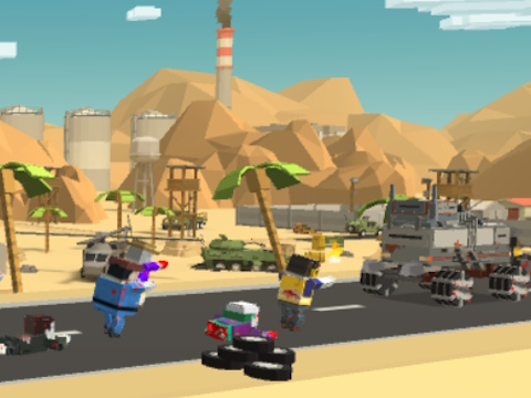 Spel Zombie Derby Pixel Survival aanlyn
