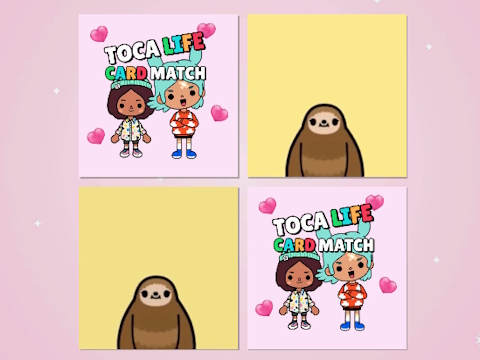 Spel Toca Life Memory Card Match aanlyn