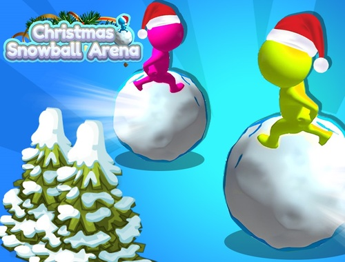 Spel Kersfees Snowball Arena  aanlyn