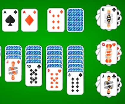 Spel Klondike Solitaire 4 Pakke  aanlyn