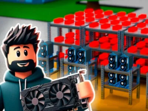Spel Roblox: Bitcoin-mynwerker!  aanlyn