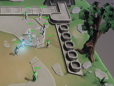 Spel Aanval stadiums  aanlyn