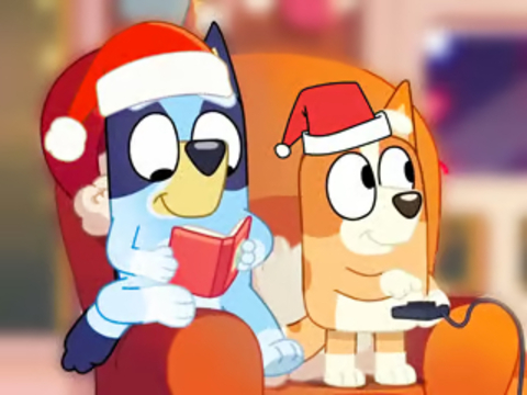 Spel Jigsaw Puzzle: Bluey Christmas Party aanlyn