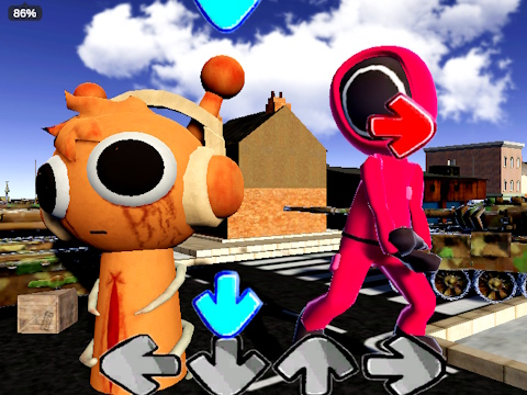 Spel Squid Sprunki-dansspel  aanlyn