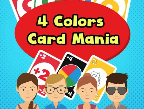 Spel 4 Kleure Kaart Manie  aanlyn