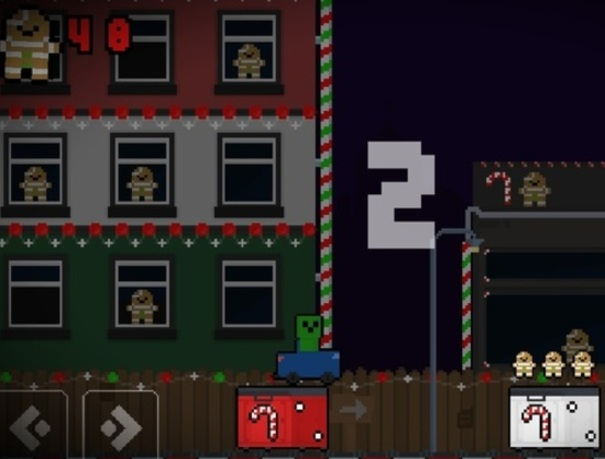 Spel Kersvader-motorkoekie  aanlyn