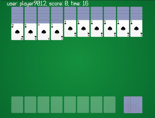 Spel Spider Solitaire Classic Ver aanlyn