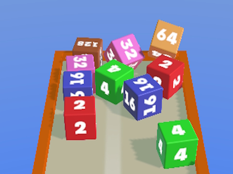 Spel Voeg blokkies 2048 3D saam  aanlyn