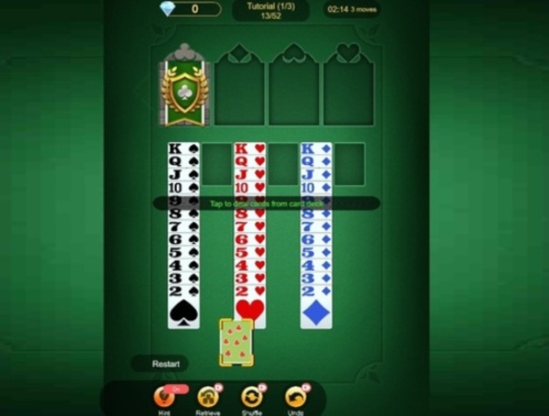 Spel Solitaire Koning  aanlyn