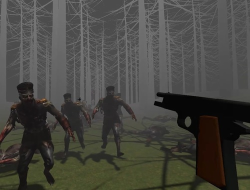 Spel Zombies in 'n bos  aanlyn