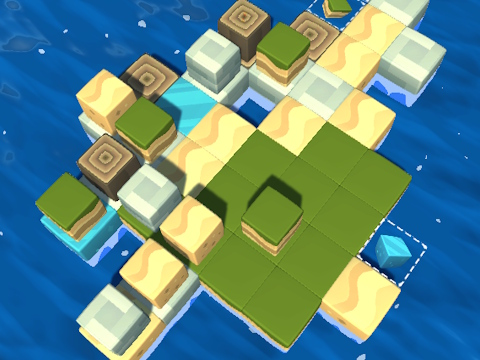 Spel Cube Island: ASMR Ontspan legkaart  aanlyn
