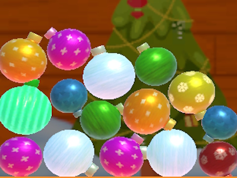 Spel Nuwejaarsballe 2048 in 3D  aanlyn