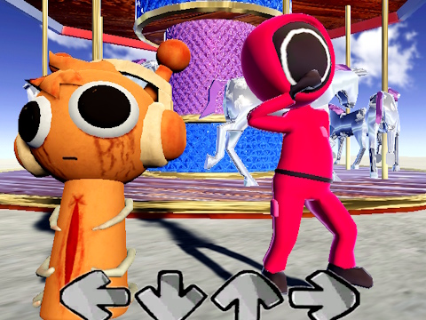 Spel Squid game sprunki fnf stryd aanlyn