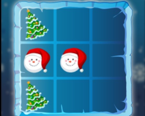 Spel Kersfees Tic Tac Toe  aanlyn