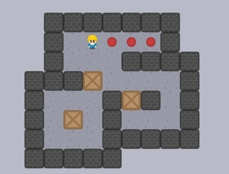Spel Sokoban_pr aanlyn
