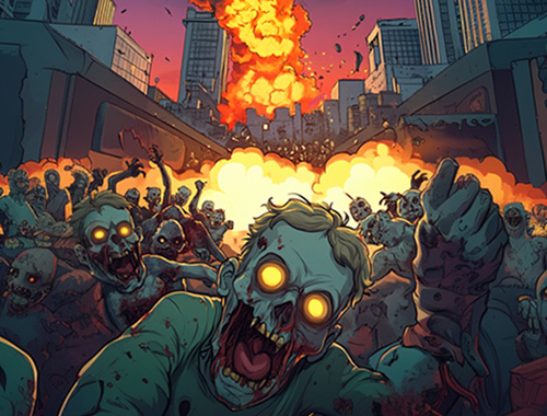 Spel Zombie beleg. io  aanlyn