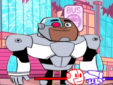 Spel Vrydagaand Funkin' vs Cyborg: Volle week  aanlyn