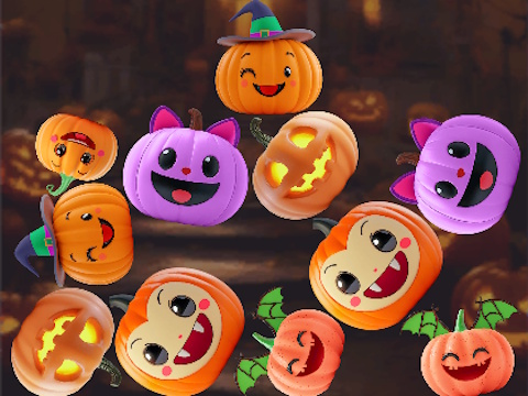 Spel Merge Connect Pumpkins: Halloween! aanlyn