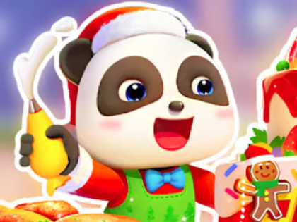 Spel Jigsaw Puzzle: Baby Panda Christmas Chef aanlyn