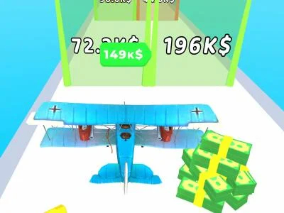 Spel Bou 'n vliegtuig en vlieg 3D!  aanlyn