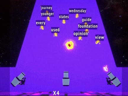 Spel Neon Verdediging: Tik!  aanlyn