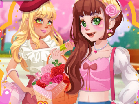 Spel Girly romantiese pienk  aanlyn