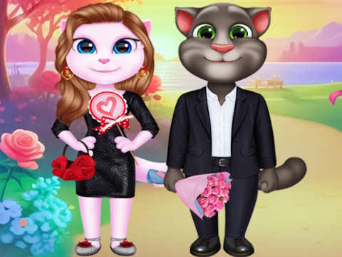 Spel Kitty paartjie lieflike valentyn  aanlyn