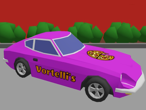 Spel Vortelli se pizza -aflewering  aanlyn