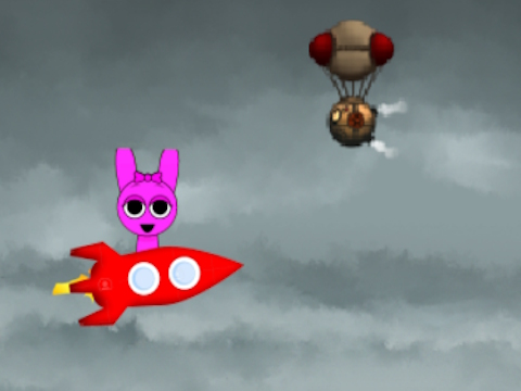 Spel Sprunki Shoot Fly aanlyn