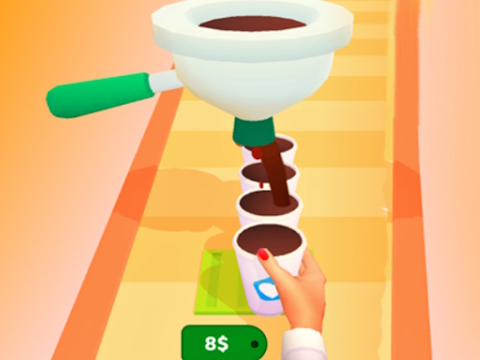Spel Koffie Run 3D  aanlyn