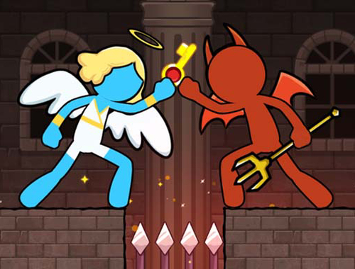 Spel Stickman Duo: Ontsnap die graf  aanlyn
