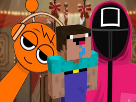 Spel NextBots op Minecraft Squid Game Sprunki  aanlyn