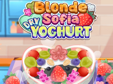 Spel Blonde Sofia: Droë jogurt  aanlyn