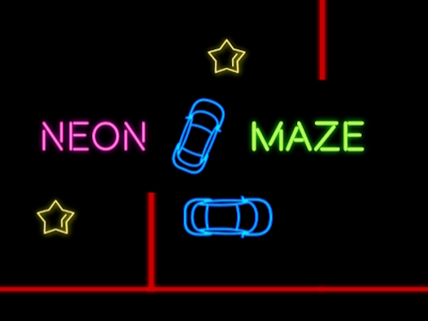 Spel Neon Car Maze aanlyn