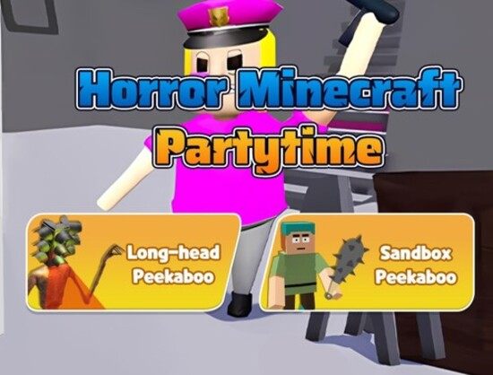 Spel Horror Minecraft Partytime aanlyn