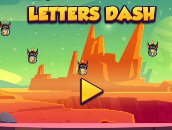 Spel Letters Dash aanlyn