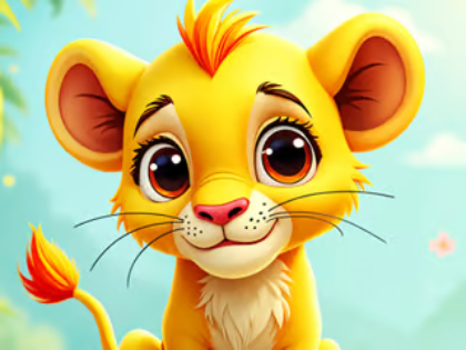 Spel Jigsaw Puzzle: Baby Simba aanlyn