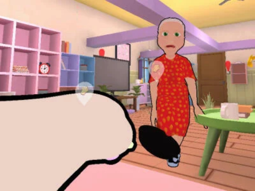Spel Kat en ouma: ontsnap  aanlyn