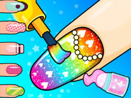 Spel Kleurboek: nael salon  aanlyn
