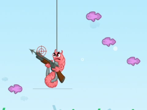 Spel Skiet 'n bietjie vis!  aanlyn