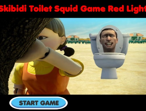 Spel Skibidi Toilet Squid Game Red Light aanlyn