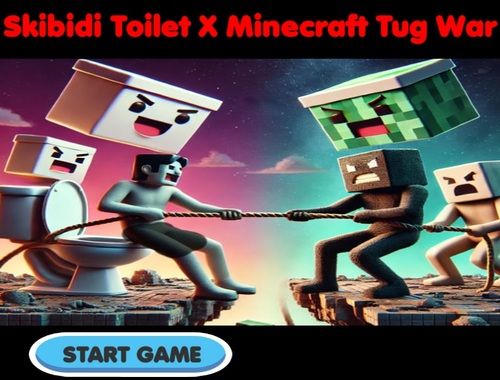 Spel Skibidi Toilet X Minecraft Tug War aanlyn