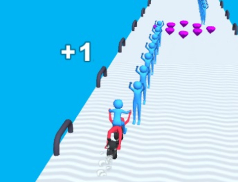 Spel Menslike voertuigloop  aanlyn