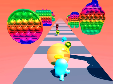 Spel Bubble Run aanlyn