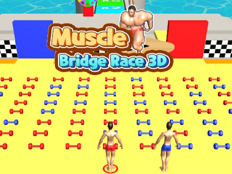 Spel Muscle Bridge Race 3D aanlyn