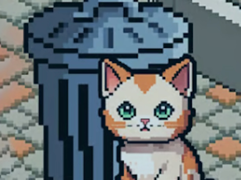 Spel Pixel Cat Simulator: My troeteldiere  aanlyn
