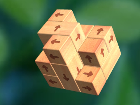 Spel Tik 3d houtblok weg  aanlyn